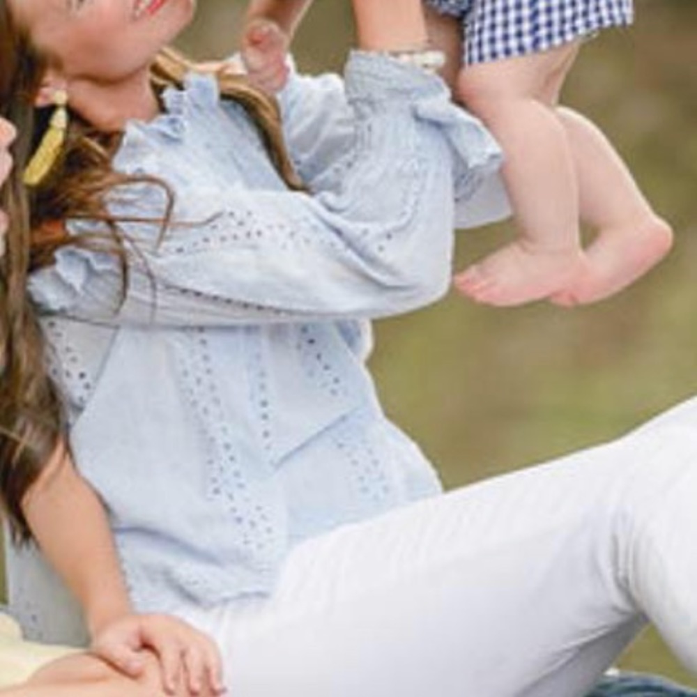 Off The Shoulder Eyelet Top